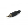 Plug P2 3,5mm Estéreo Preto com Rabicho 3,5mm - 35257