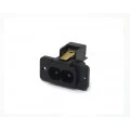 Tomada para Chassis para Soldar com 2 Terminais cor Preto - 30273