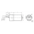 Motor com Redução 12V 233 RPM Cód. Motor 44
