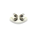 Soquete para Válvula de 4 Pinos Cerâmico (Solda Fio) - 4PIN