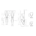 Terminal Fêmea JS-5001-T para Alojamento KK Fêmea passo 3.96mm - Unitário
