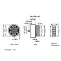 Buzzer para Painel 30mm Contínuo - S-6/30V-O-C - Sonalarme