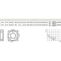 Microventilador RT-120 Bivolt 120x120x25mm Rolamento - 53.101 - Nework