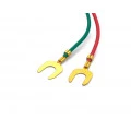 Jack 6P4C de 2 Vias com Fios de 6cm com Terminal Forquilha - 5.5.8