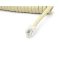 Cabo de Telefone em Espiral com 2 Metros Bege 4P4C - 5.63.26