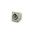 Conector Speakon Fêmea 3 Polos para Painel cor Cinza 20A/250Vac - 64.1.594