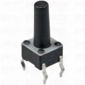 Chave Táctil com 4 Terminais 6x6x13mm 180º - KFC-A06