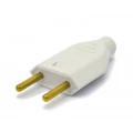 Plug Tomada 2P+T 90º 10A/250V Cinza - 8314190 - FAME