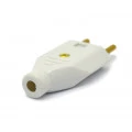 Plug Tomada 2P+T 90º 10A/250V Cinza - 8314190 - FAME