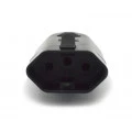 Tomada PAD Preto 2P+T 10A/250V - 8321460