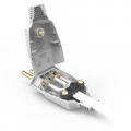 Plug Tomada 2P + T 10A/250V Cinza - 071E - Enerbras 