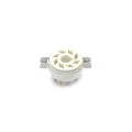 Soquete para Válvula de 8 Pinos (Octal) Cerâmico com Anel de Fixação (Solda Fio) - 8PINB