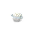 Soquete para Válvula de 8 Pinos (Octal) Cerâmico com Anel de Fixação (Solda Fio) - 8PINF