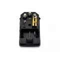 Tomada AC Macho com Chave Liga/Desliga e Porta Fusível para Montagem em Painel - EX2153PT - Exatronic 