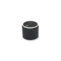 Knob de Alumínio para Potenciômetro de Eixo Estriado - A21x17 - Preto