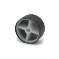Knob de Alumínio para Potenciômetro de Eixo Estriado - A30x17 - Preto