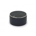 Knob de Alumínio para Potenciômetro de Eixo Estriado - A30x17 - Preto