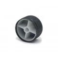 Knob de Alumínio para Potenciômetro de Eixo Estriado - A32x17 - Preto