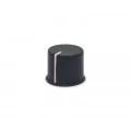 Knob Estriado sem Parafuso - Preto - AD-20E