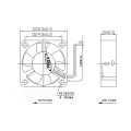 Microventilador AD0305MB-G50 5VDC 30x30x10mm Rolamento - Berflo