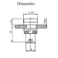 Sinaleiro Led 22mm AD1622D 220Vca - Diversas Cores