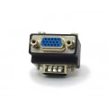 Adaptador VGA DB15 MachoxFêmea 90º 