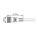 Conector Circular à Prova D'Água Fêmea 2 Vias - AH-M19-1202FFP