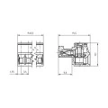 Conector Verde Multipolar AK1550 Fêmea - Passo 3,5mm - 2 a 14 Vias - Phoenix Mecano
