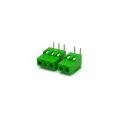 Conector Verde Multipolar AK700 Horizontal Passo de 5.00mm - 2 e 3 Vias - Phoenix Mecano
