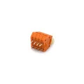 Conector Laranja Multipolar Fixo AKZ3191-04 de 4 Vias - Passo 2,54mm - Phoenix Mecano
