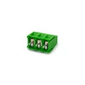 Conector Verde Multipolar AKZ350.03 Fixo Fêmea 180º (Vertical) de 3 Vias - Passo 5,08mm - Phoenix Mecano