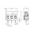 Conector Verde Multipolar AKZ710 Fêmea - Passo 7.62mm - 2 a 3 Vias - Phoenix Mecano