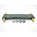 Alça para Amplificador Sintética Verde 20cm com Cavalete Dourado