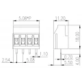 Borne de uso geral com 3 vias EHK2V-03P passo de 5,08mm