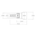 Conector Circular em Alumínio para Cabo - AMC-3P - Melro