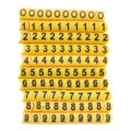 Anilhas de 0 a 9 Amarela para Cabo de 10mm - 12.92.37