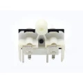 Jack RCA duplo PCI 90º para fixação AV2-8,4-10