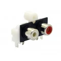 Jack RCA duplo PCI 90º para fixação AV2-8,4-10