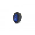 Chave Gangorra / Tecla Oval com 3 Terminais 6A/250V com Neon Azul - KCD1-115N