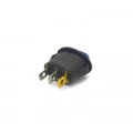 Chave Gangorra / Tecla Oval com 3 Terminais 6A/250V com Neon Azul - KCD1-115N