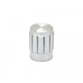 Knob de Alumínio para Potenciômetro de Eixo Estriado - B13x17 - Cromado
