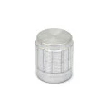 Knob de Alumínio para Potenciômetro de Eixo Estriado - B15x17 - Cromado