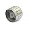 Knob de Alumínio para Potenciômetro de Eixo Estriado - B23x17 - Cromado
