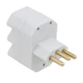 Benjamim 2 Polos + Terra 3 Saídas 20A 250V - Cinza - Fame