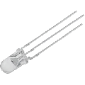 Led 5mm Bicolor Transparente com 3 Terminais - acende nas cores Vermelho e Verde - L-591EGC - Paralight