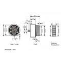 Buzzer para Painel 30mm com Oscilador - S-18/30V-O-I - Sonalarme