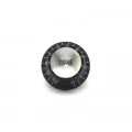 Knob Estriado Numerado (0-10) Marcação "Tone" Preto  - C-2009-T
