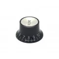 Knob Estriado Numerado (0-10) Marcação "Volume" Preto - C-2009-V