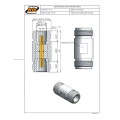 Adaptador N 50 Ohms Fêmea X Fêmea Reto - CA-1 - Gav 53 - KLC