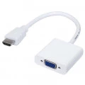 Cabo Conversor Adaptador  HDMI x VGA Fêmea Com Chip 20cm 
